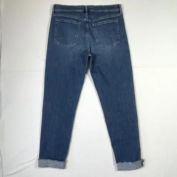 Gap Girlfriend Jeans Mid Rise Relaxed Fit Ankle Length Size 12 TALL Long - Picture 5 of 13